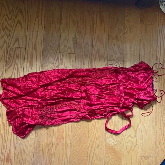 Red Zara Dress (Midi with slit) - Picture 2 of 3